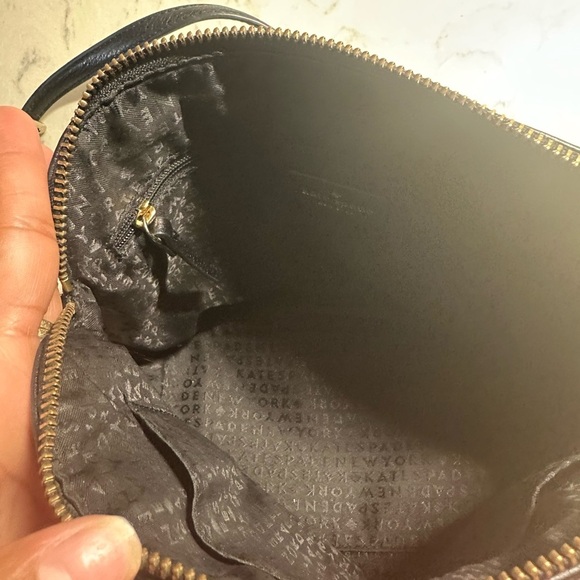 Kate Spade Black Crossbody Bag with Gold Accents - Picture 8 of 10